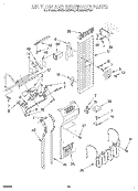 AIR FLOW AND RESERVOIR Diagram and Parts List for KSSS42QDX05  KitchenAid Refrigerator