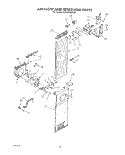 AIR FLOW AND RESERVOIR Diagram and Parts List for KSSS36MWX00  KitchenAid Refrigerator