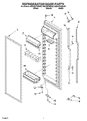 REFRIGERATOR DOOR Diagram and Parts List for KSRU22FKBL02  KitchenAid Refrigerator