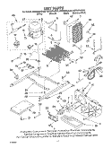 UNIT PARTS Diagram and Parts List for KSRS25ILBL03  KitchenAid Refrigerator