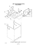 TOP AND CONSOLE , LITERATURE AND OPTIONAL Diagram and Parts List for LA5280XTG0  Whirlpool Washer