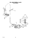 FILL AND OVERFILL Diagram and Parts List for KUDM22HT0  KitchenAid Dishwasher