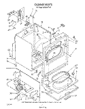 SECTION Diagram and Parts List for LE9520XTW0  Whirlpool Dryer