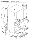 CABINET Diagram and Parts List for KBRS21KABL00  KitchenAid Refrigerator