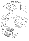 SHELF PARTS Diagram and Parts List for KBRS19KTSS01  KitchenAid Refrigerator