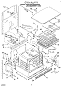 OVEN Diagram and Parts List for RB260PXBQ2  Whirlpool Wall Oven