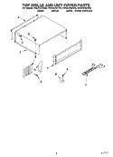TOP GRILLE AND UNIT COVER Diagram and Parts List for KSSS42QKT00  KitchenAid Refrigerator
