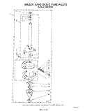 BRAKE AND DRIVE TUBE Diagram and Parts List for LA6010XTM0  Whirlpool Washer