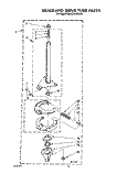 BRAKE AND DRIVE TUBE Diagram and Parts List for KAWE764WWH1  KitchenAid Washer