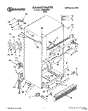 CABINET Diagram and Parts List for 3HKGN500002  Whirlpool Refrigerator