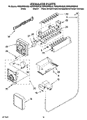 ICEMAKER PARTS, OPTIONAL PARTS (NOT INCLUDED) Diagram and Parts List for KSRS25RSBL00  KitchenAid Refrigerator