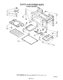 CAVITY AND STIRRER Diagram and Parts List for MH6700XW0  Whirlpool Microwave