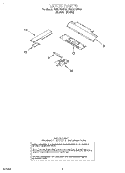 LATCH Diagram and Parts List for RMC275PDB1  Whirlpool Microwave Oven Combo
