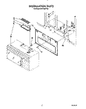INSTALLATION Diagram and Parts List for MH7100XYB0  Whirlpool Microwave