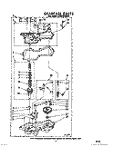 GEARCASE Diagram and Parts List for LC4600XKW0  Whirlpool Washer