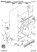 CABINET Diagram and Parts List for KTRS25QAAL10  KitchenAid Refrigerator