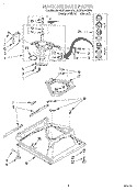 MACHINE BASE Diagram and Parts List for 4LSC8255BN4  Whirlpool Washer