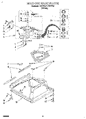 MACHINE BASE Diagram and Parts List for KAWL517BWH0  KitchenAid Washer