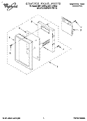 CONTROL PANEL Diagram and Parts List for MH7110XBQ2  Whirlpool Microwave