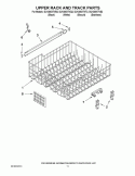 Part Location Diagram of W10199799 Whirlpool DISHRACK