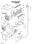 ICEMAKER PARTS Diagram and Parts List for KSSP48QTS00  KitchenAid Refrigerator