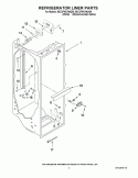 REFRIGERATOR LINER PARTS Diagram and Parts List for 6EC3FHKXWA00  Whirlpool Refrigerator