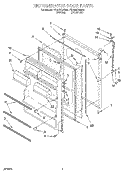 REFRIGERATOR DOOR, LIT/OPTIONAL Diagram and Parts List for ET20NKXAN04  Whirlpool Refrigerator