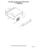TOP GRILLE AND UNIT COVER PARTS Diagram and Parts List for KBFO42FTX06  KitchenAid Refrigerator