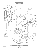 CABINET Diagram and Parts List for RT14CKXVW10  Roper Refrigerator