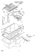 SHELF, OPTIONAL Diagram and Parts List for ET18HPXHW00  Whirlpool Refrigerator