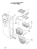 FREEZER LINER Diagram and Parts List for 3XKGN7050W01  Whirlpool Refrigerator