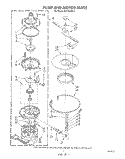 PUMP AND MOTOR Diagram and Parts List for DU7216XS3  Whirlpool Dishwasher