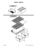 SHELF PARTS Diagram and Parts List for W8TXNWMBQ00  Whirlpool Refrigerator