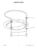 HEATER PARTS Diagram and Parts List for WDT790SLYM2  Whirlpool Dishwasher