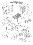 UNIT Diagram and Parts List for 4YED25DQDN02  Whirlpool Refrigerator