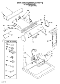 SECTION Diagram and Parts List for RES7646KQ1  Roper Dryer