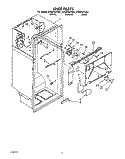 LINER Diagram and Parts List for ET20PKXYN01  Whirlpool Refrigerator