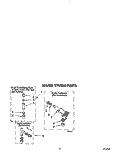WATER SYSTEM Diagram and Parts List for AL2121WW1  Whirlpool Washer