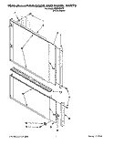 DOOR AND PANEL Diagram and Parts List for KUDH23HY2  KitchenAid Dishwasher