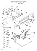 Part Location Diagram of 3405706 Whirlpool PANEL-CNTL