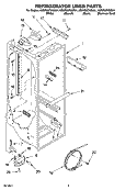 REFRIGERATOR LINER PARTS Diagram and Parts List for KSRP22FNBL01  KitchenAid Refrigerator