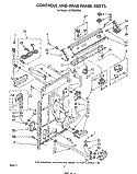 CONTROLS AND REAR PANEL Diagram and Parts List for LA7700XPW4  Whirlpool Washer