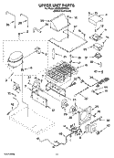 UPPER UNIT PARTS Diagram and Parts List for KSSO48FMX03  KitchenAid Refrigerator