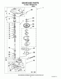 GEARCASE PARTS Diagram and Parts List for 7MWTW9013YQ0  Whirlpool Washer