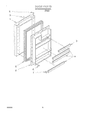 DOOR Diagram and Parts List for ML05CCXHW1  Whirlpool Refrigerator