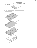 SHELF , PARTS NOT ILLUSTRATED Diagram and Parts List for EL11PCXMWR0  Whirlpool Refrigerator