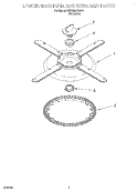 LOWER WASHARM AND STRAINER Diagram and Parts List for KUDS25SHBS1  KitchenAid Dishwasher