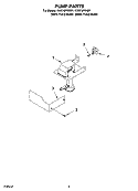 PUMP PARTS Diagram and Parts List for KUIS15PRHW7  KitchenAid Ice Maker