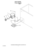 UNIT PARTS Diagram and Parts List for EH151FXTQ01  Whirlpool Freezer