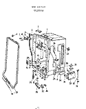 TUB Diagram and Parts List for 8515L10  Roper Dishwasher